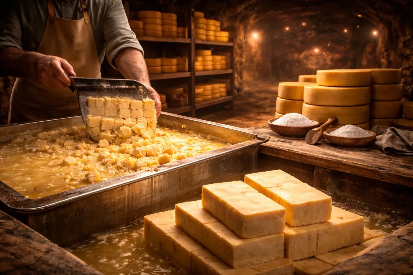 How Cheddar Cheese is made — from the Cheddar archive